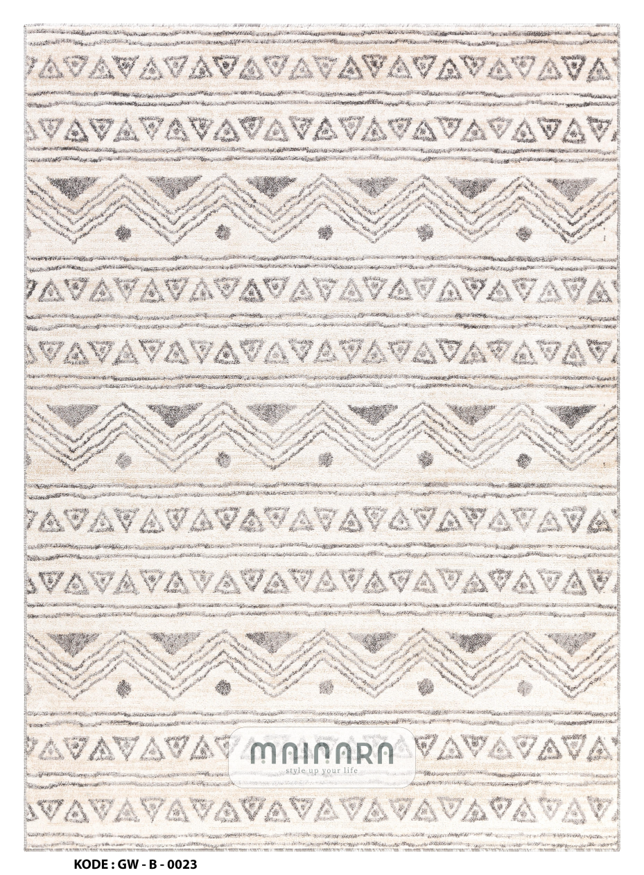 Karpet Bohemian (GW-B-0023) - Grey,Cream