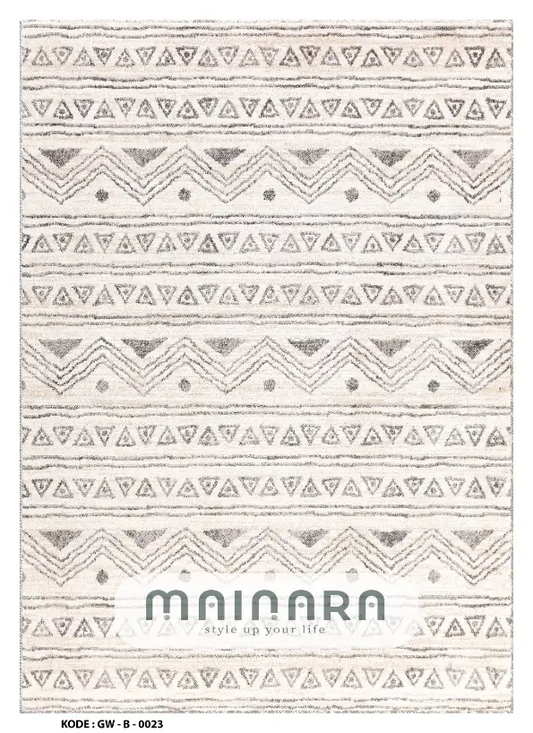 Karpet Bohemian (GW-B-0023) - Grey,Cream