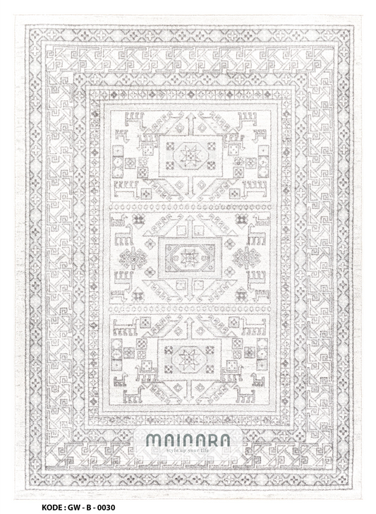Karpet Bohemian (GW-B-0030) - Grey