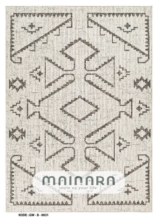 Karpet Bohemian (GW-B-0031) - Grey,Cream