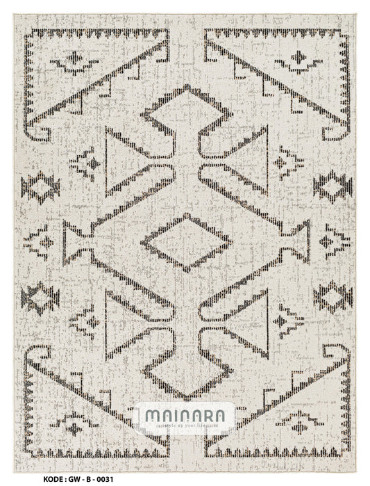 Karpet Bohemian (GW-B-0031) - Grey,Cream