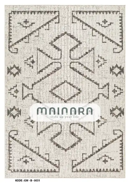 Karpet Bohemian (GW-B-0031) - Grey,Cream