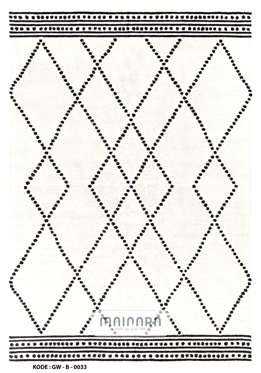 Karpet Bohemian (GW-B-0033) - Grey,Black,White