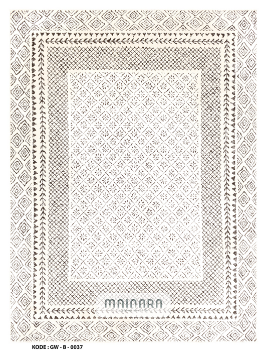 Karpet Bohemian (GW-B-0037) - Grey,Cream