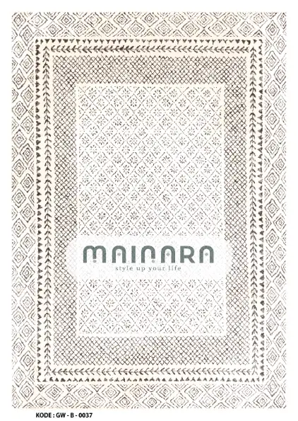 Karpet Bohemian (GW-B-0037) - Grey,Cream