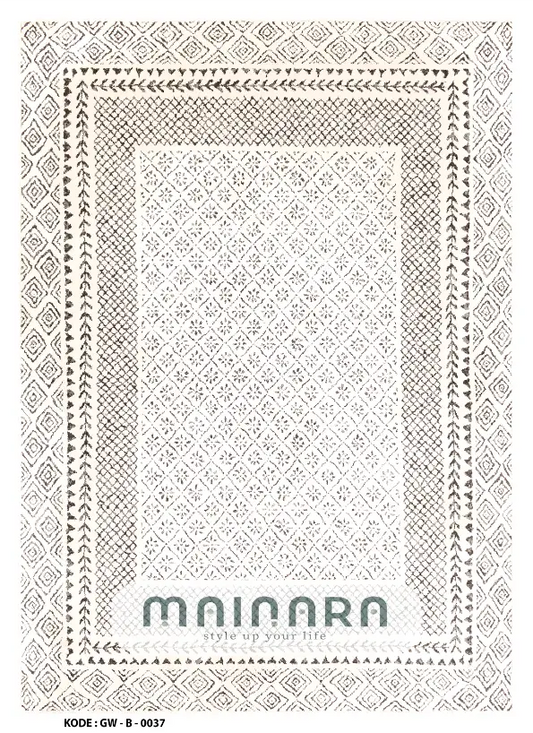 Karpet Bohemian (GW-B-0037) - Grey,Cream