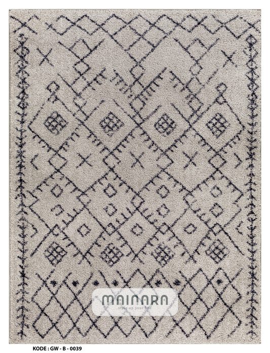 Karpet Bohemian (GW-B-0039) - Grey