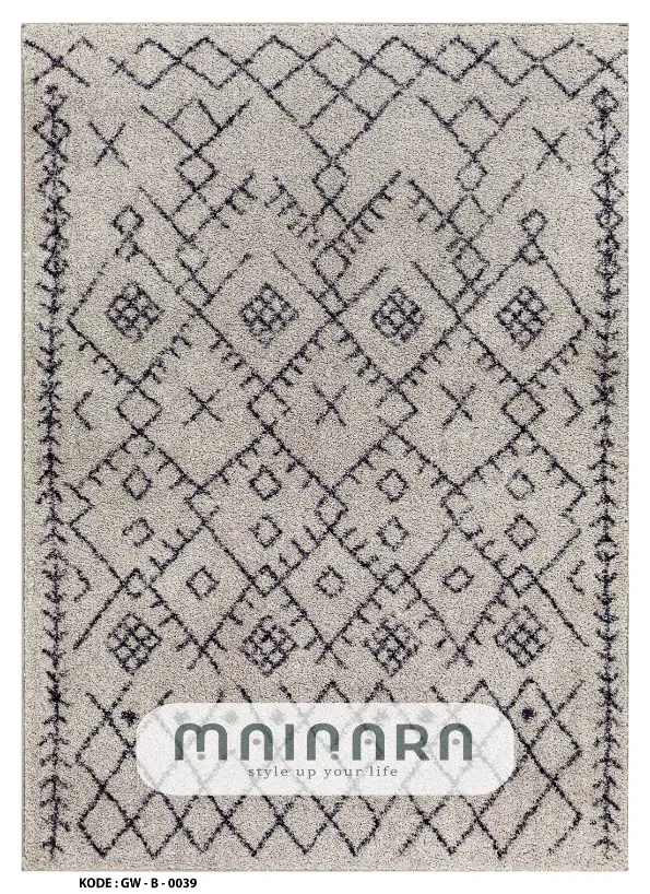 Karpet Bohemian (GW-B-0039) - Grey