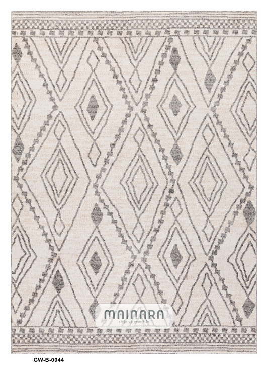Karpet Bohemian (GW-B-0044) - Grey,Cream