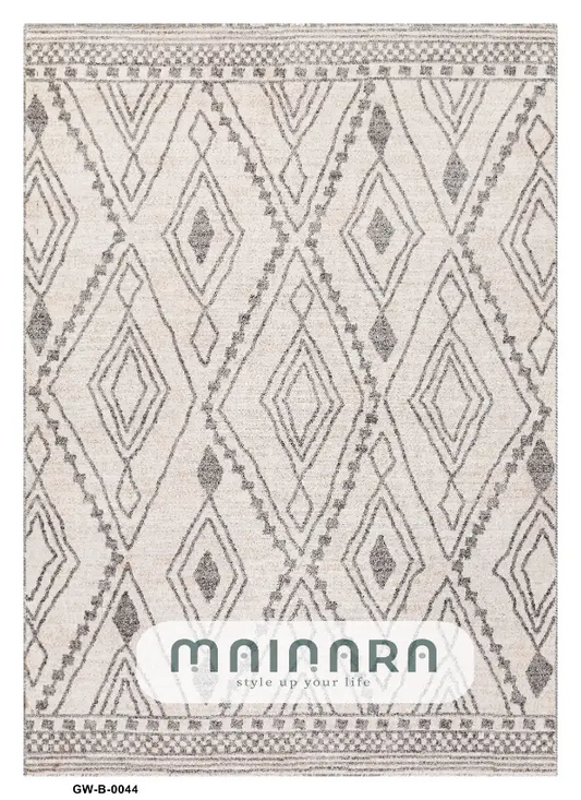 Karpet Bohemian (GW-B-0044) - Grey,Cream