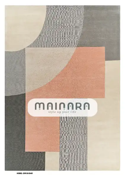 Karpet Bohemian (GW-B-0045) - Grey,Pink,Cream