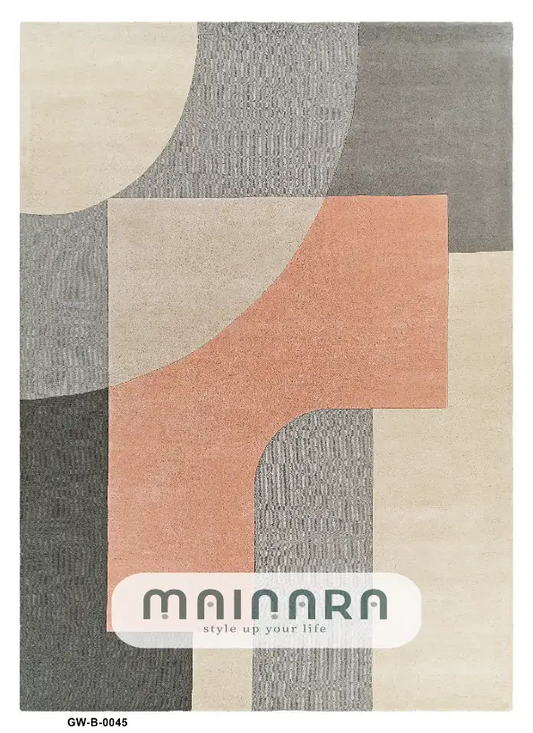 Karpet Bohemian (GW-B-0045) - Grey,Pink,Cream
