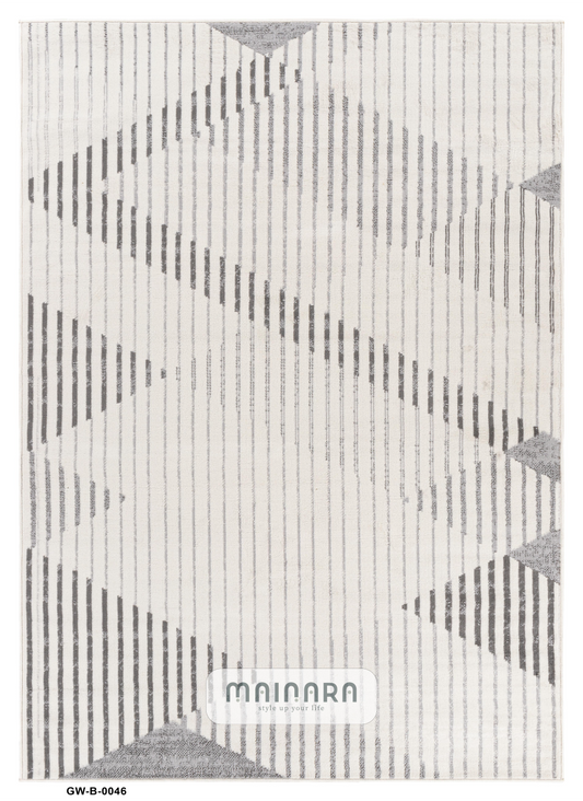 Karpet Bohemian (GW-B-0046) - Grey,Cream