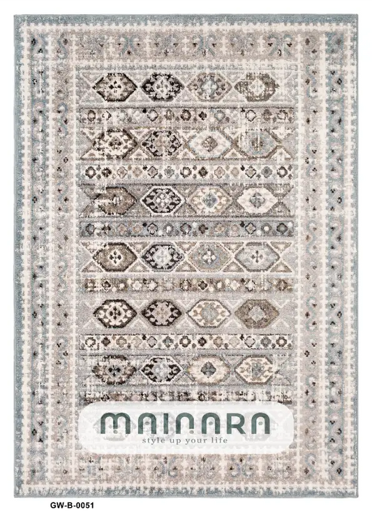 Karpet Bohemian (GW-B-0051) - Grey,Cream