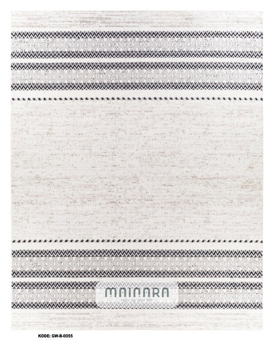 Karpet Bohemian (GW-B-0055) - Grey,White