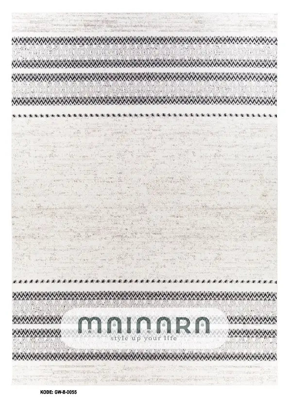 Karpet Bohemian (GW-B-0055) - Grey,White