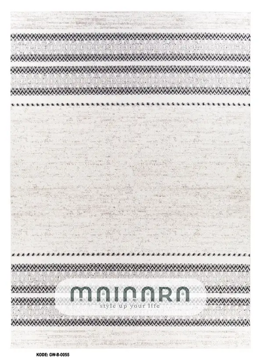 Karpet Bohemian (GW-B-0055) - Grey,White