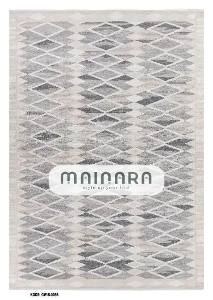 Karpet Bohemian (GW-B-0056) - Grey,Cream