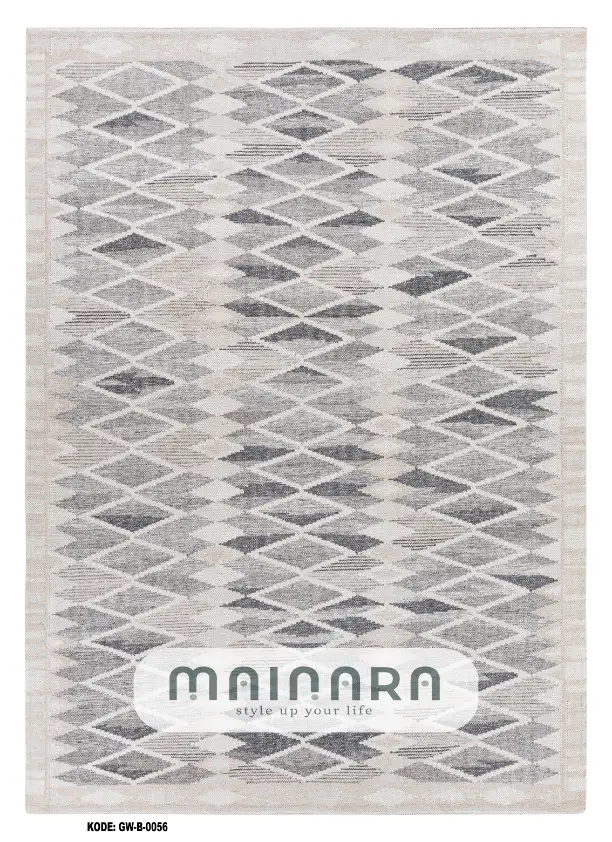 Karpet Bohemian (GW-B-0056) - Grey,Cream