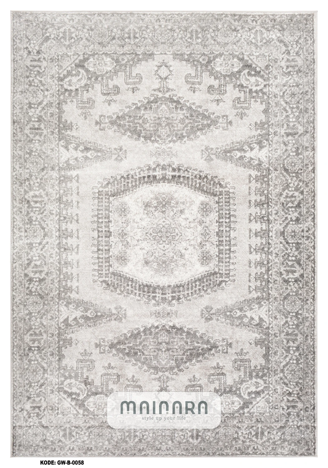 Karpet Bohemian (GW-B-0058) - Grey