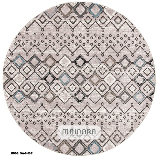 Karpet Abstrak (GW-B-0061) - Grey,Cream