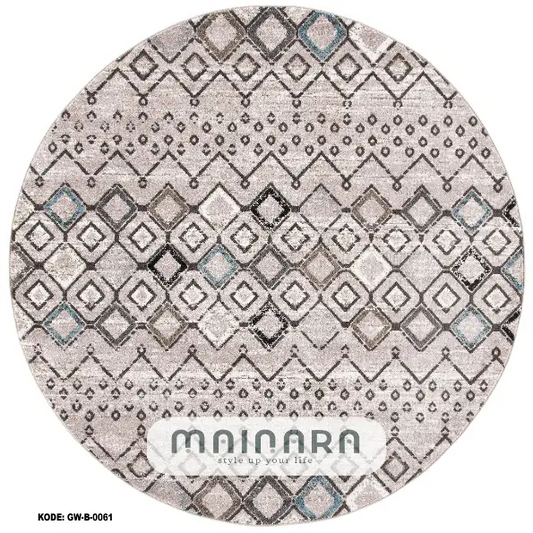Karpet Bohemian (GW-B-0061) - Grey,Cream