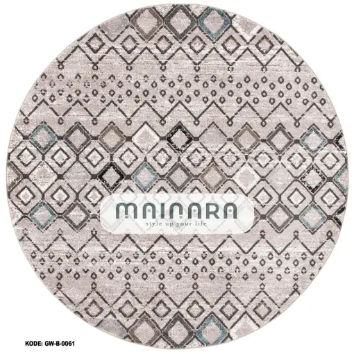 Karpet Bohemian (GW-B-0061) - Grey,Cream