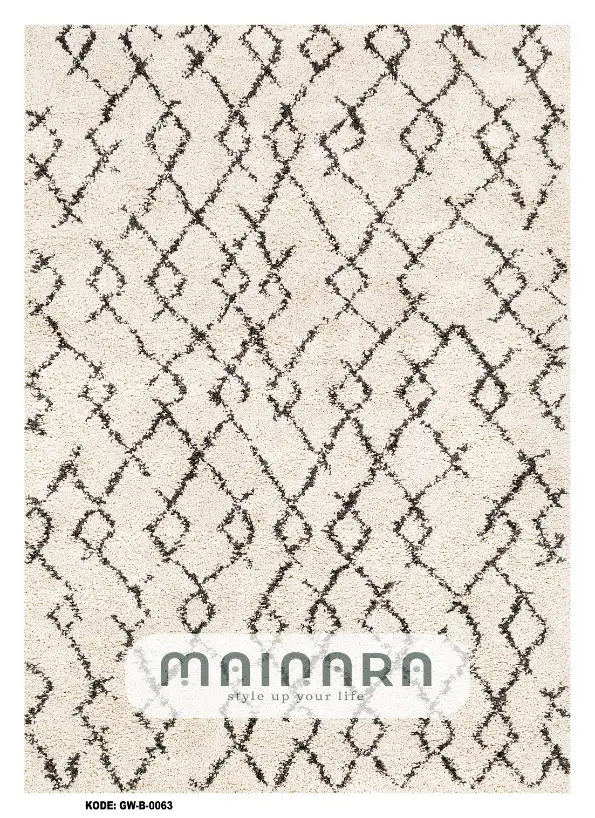 Karpet Bohemian (GW-B-0063) - Grey,Cream