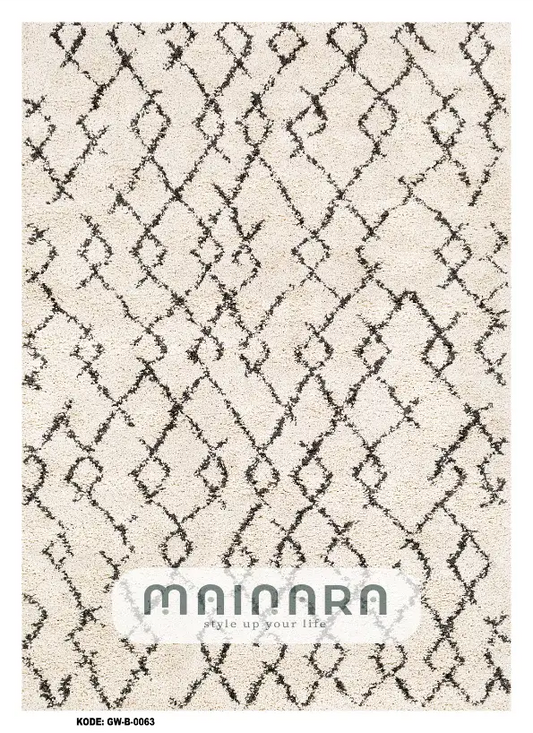 Karpet Bohemian (GW-B-0063) - Grey,Cream