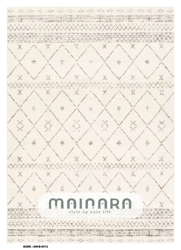 Karpet Bohemian (GW-B-0072) - Grey,Cream