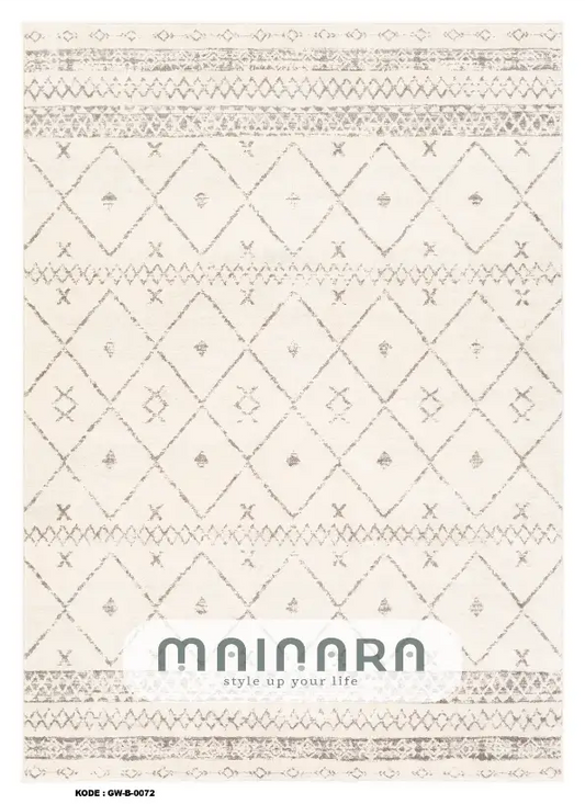 Karpet Bohemian (GW-B-0072) - Grey,Cream
