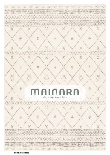 Karpet Bohemian (GW-B-0072) - Grey,Cream