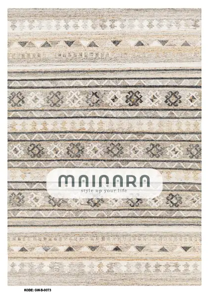 Karpet Bohemian (GW-B-0073) - Grey,Cream