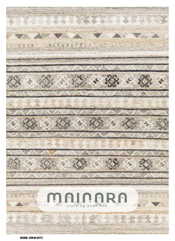 Karpet Bohemian (GW-B-0073) - Grey,Cream