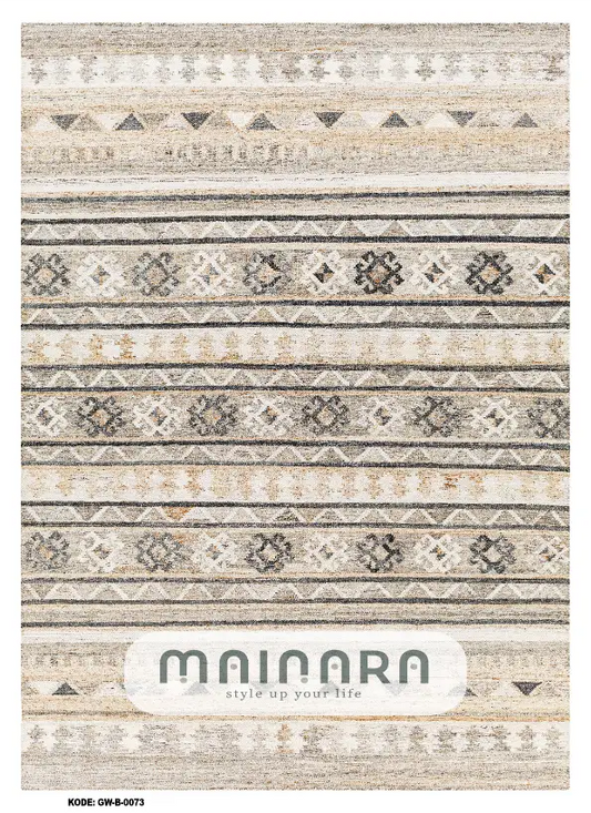 Karpet Bohemian (GW-B-0073) - Grey,Cream