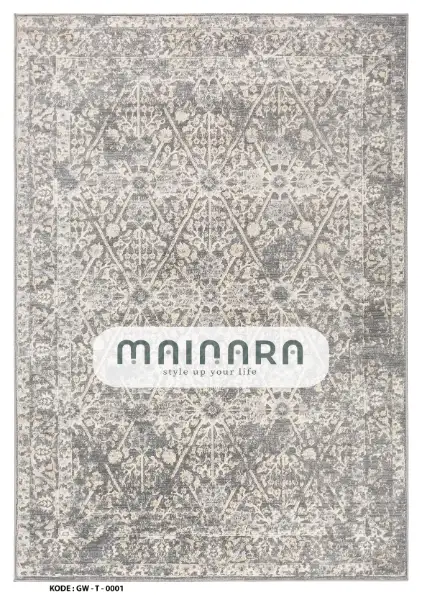 Karpet Tradisional (GW-T-0001) - Grey