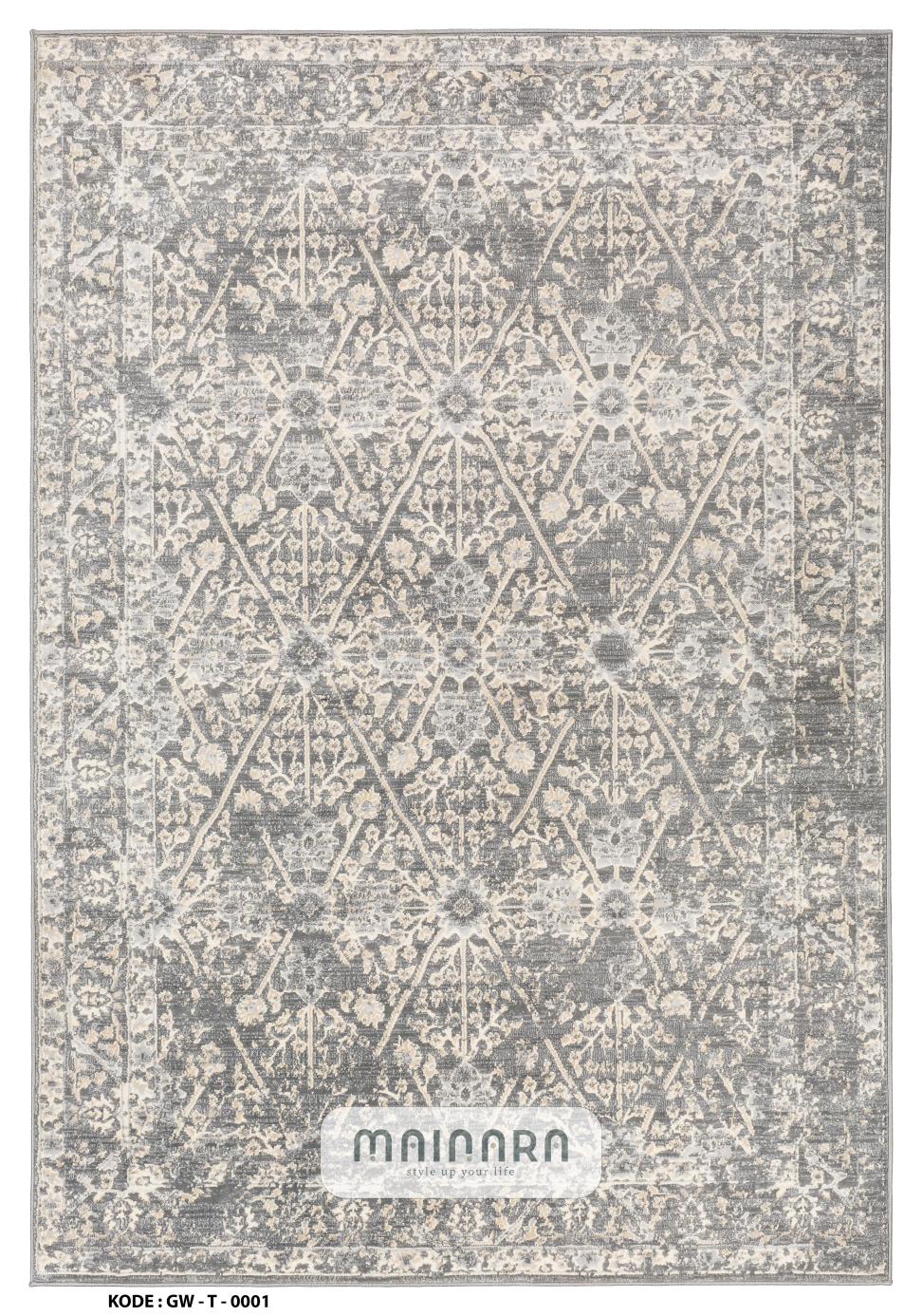 Karpet Tradisional (GW-T-0001) - Grey