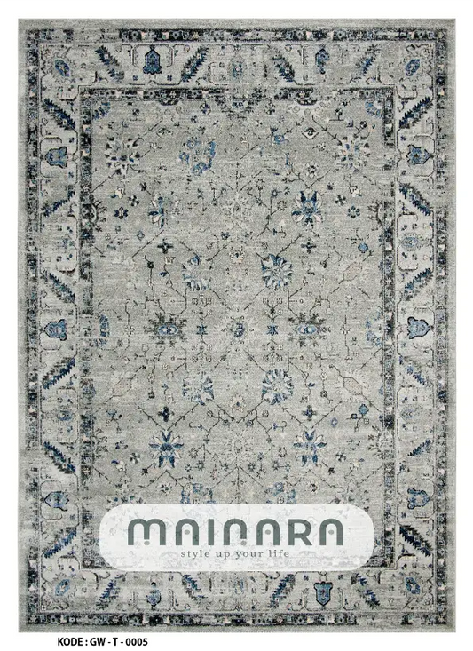 Karpet Tradisional (GW-T-0005) - Grey,Blue