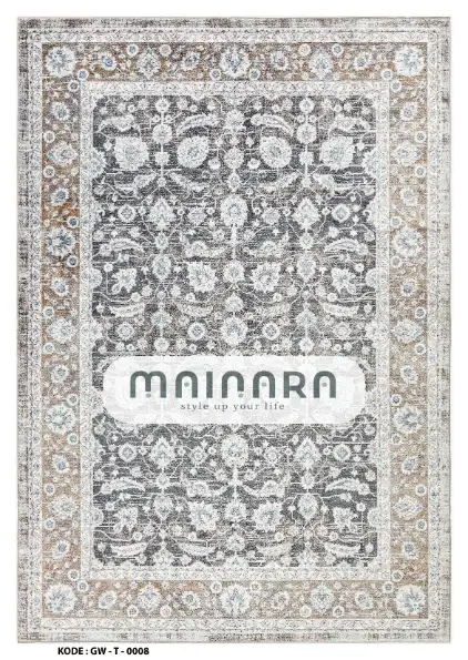 Karpet Tradisional (GW-T-0008) - Grey,Brown