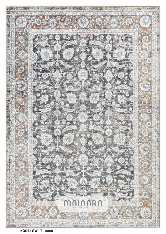 Karpet Tradisional (GW-T-0008) - Grey,Brown