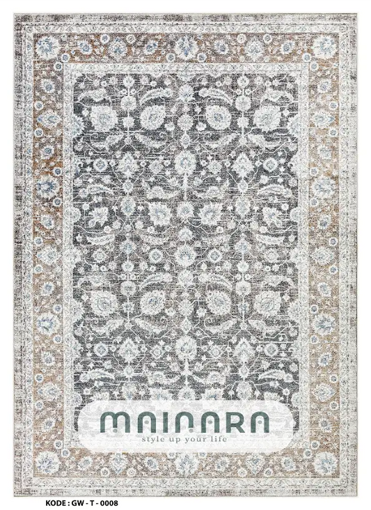 Karpet Tradisional (GW-T-0008) - Grey,Brown