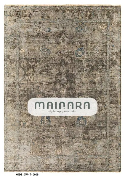 Karpet Tradisional (GW-T-0009) - Grey,Brown,Blue