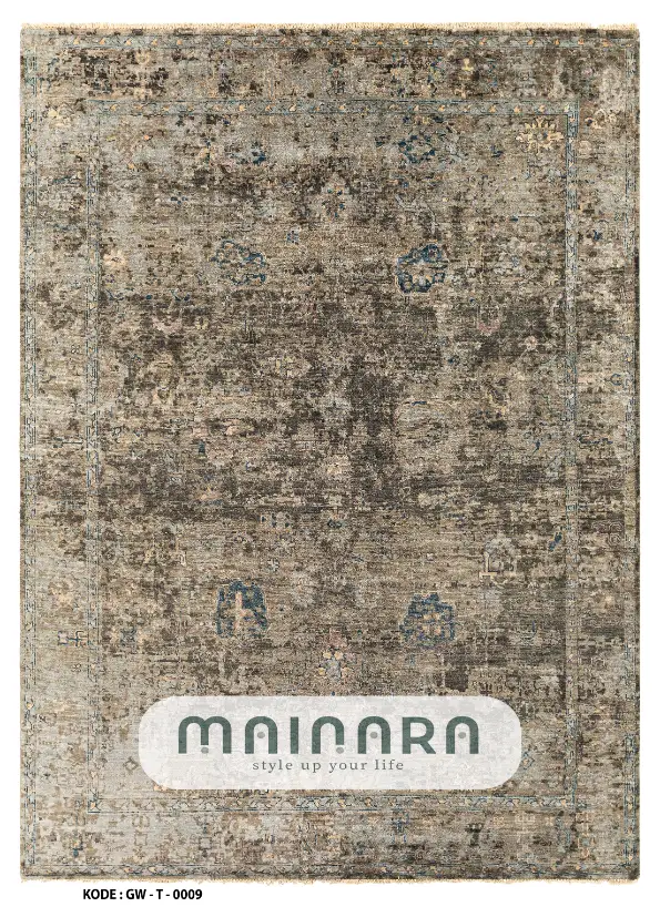 Karpet Tradisional (GW-T-0009) - Grey,Brown,Blue
