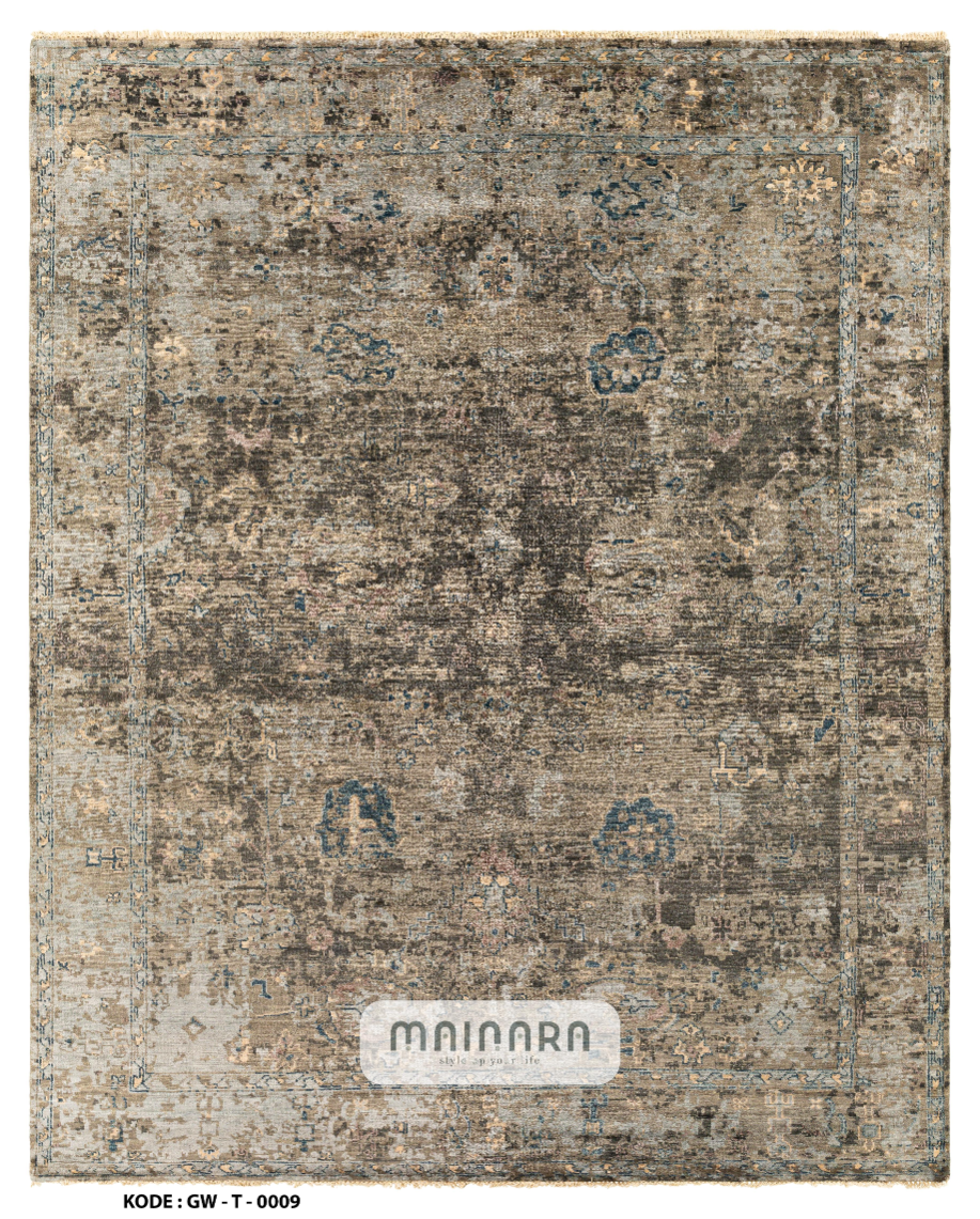 Karpet Tradisional (GW-T-0009) - Grey,Brown,Blue
