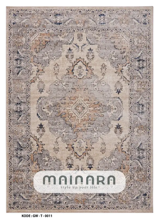 Karpet Tradisional (GW-T-0011) - Grey,Brown