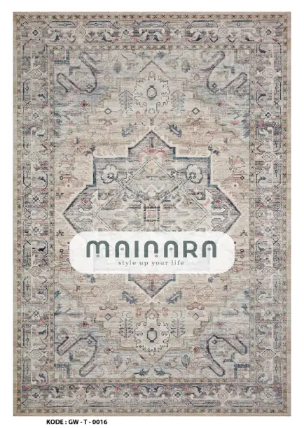 Karpet Tradisional (GW-T-0016) - Grey,Brown