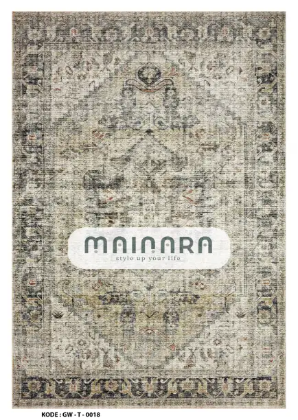 Karpet Tradisional (GW-T-0018) - Grey,Brown
