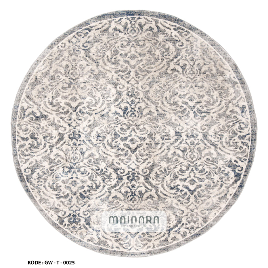 Karpet Tradisoanal (GW-T-0025) - Grey,Cream