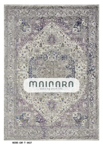 Karpet Tradisional (GW-T-0027) - Grey,Purple