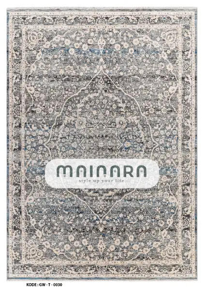 Karpet Tradisional (GW-T-0030) - Grey,Blue